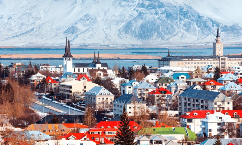 Islândia - Aurora Boreal em Reykjavík