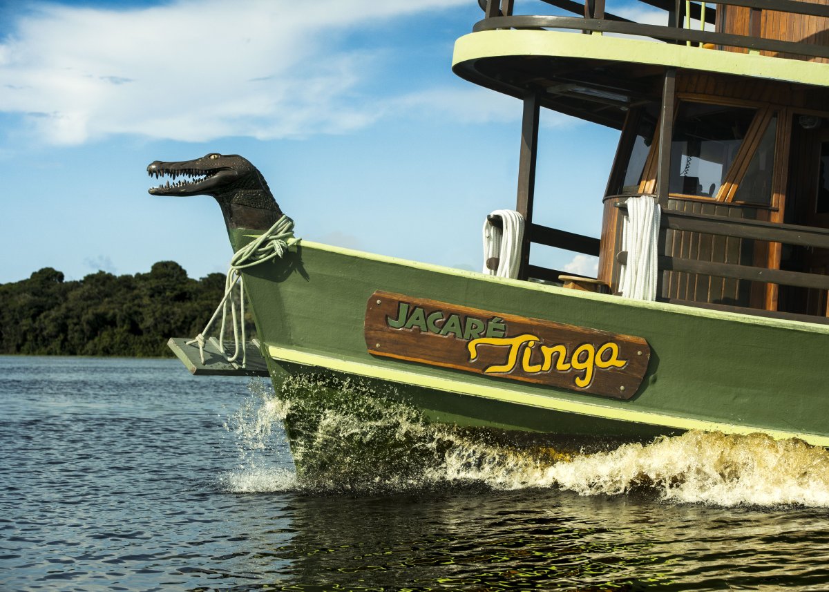 Pacote de Viagem para a Amazônia com Navegação no Rio Negro Katerre — Foto: Jacaré Tinga